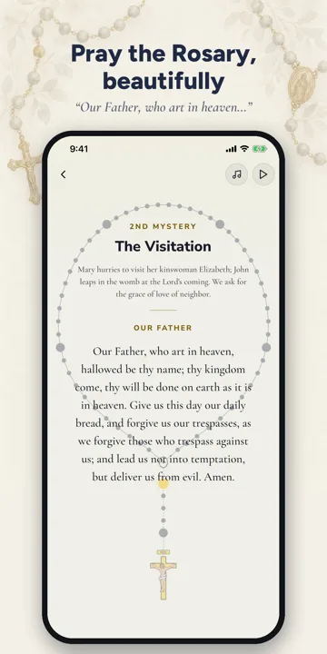 Cato app screenshot — Pray the Rosary